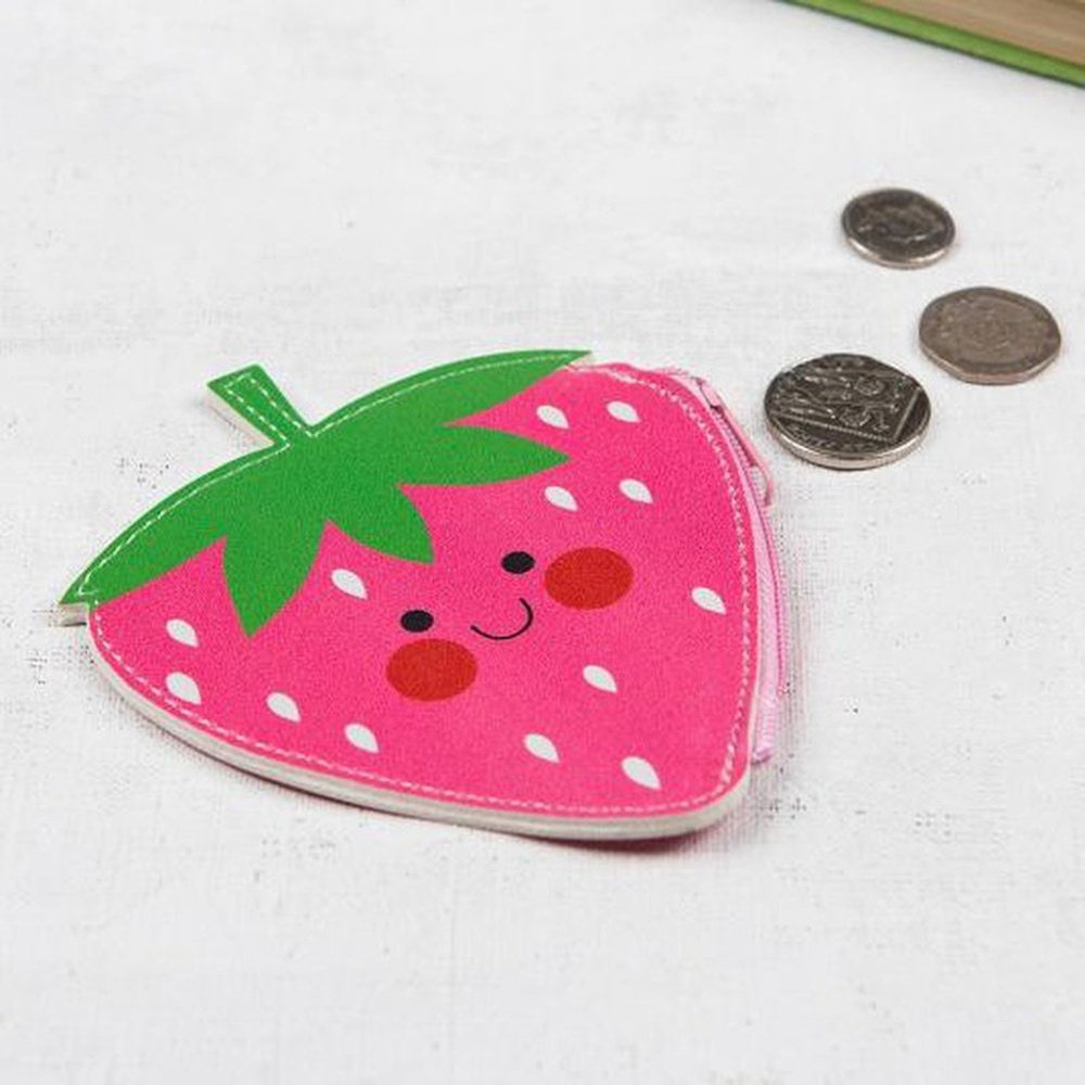 Hello Strawberry Vinyl Purse 1