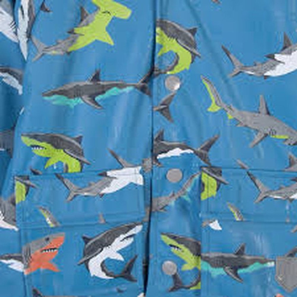 Rain Jacket - Deep Sea Sharks Colour Change 4