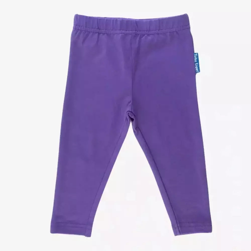 Purple Basic Leggings 1
