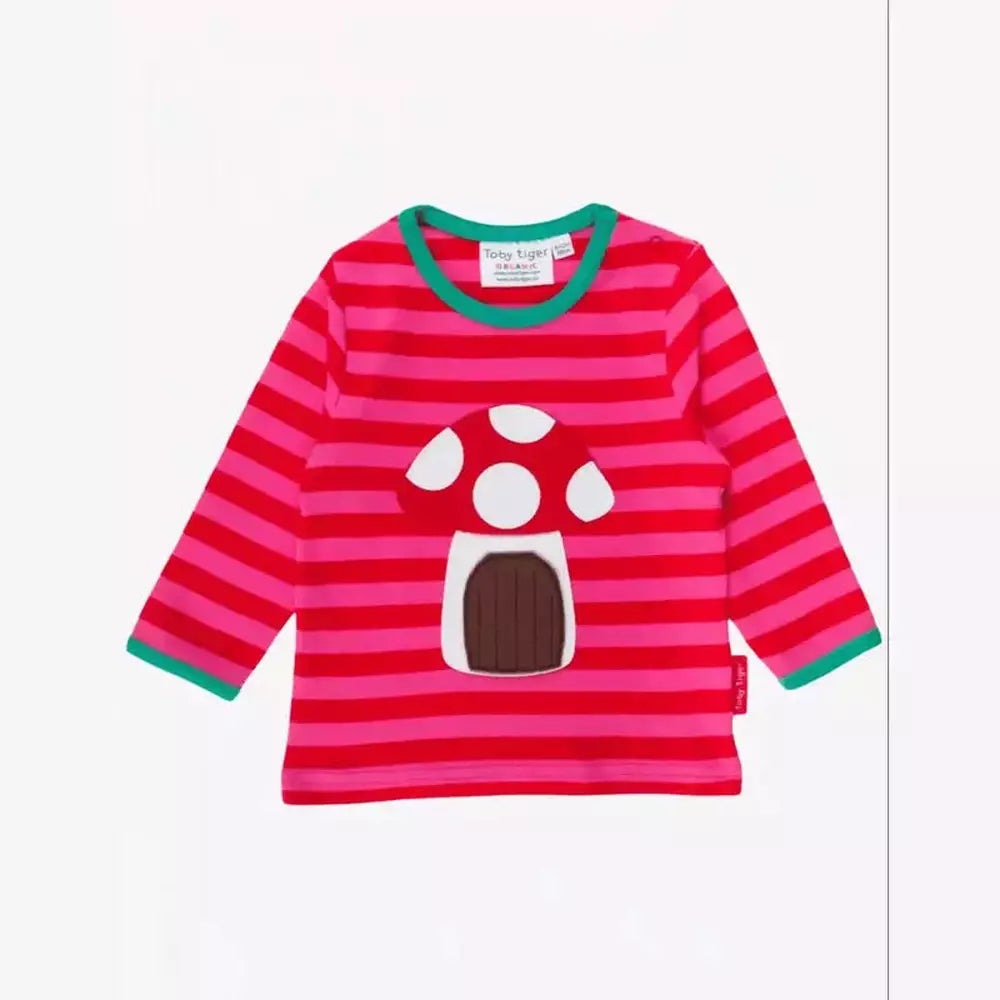 Mouse And Mushroom Applique Long Sleeve Top 3