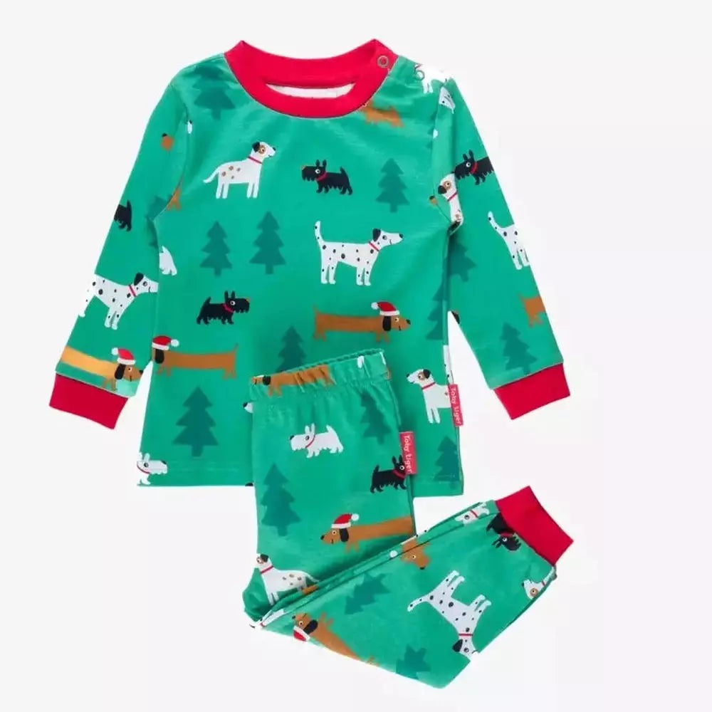 Christmas Dog Print Pyjamas 1