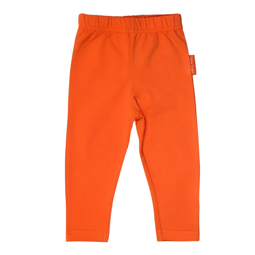 Orange Basic Leggings 1