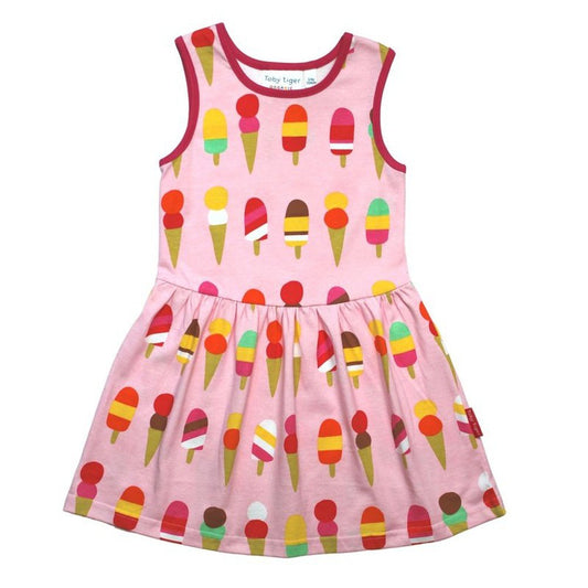 Ice Cream Print Summer Dress 1