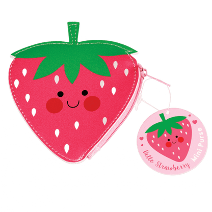 Hello Strawberry Vinyl Purse 2