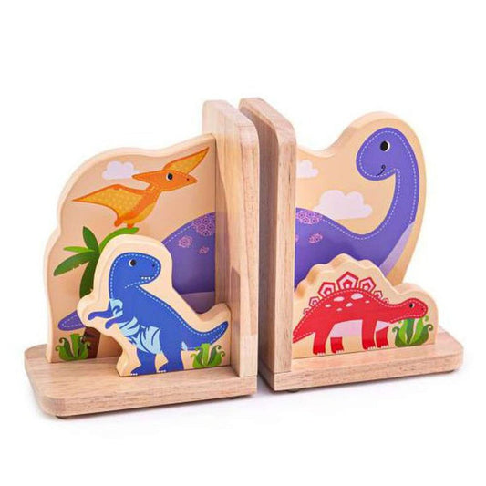 Wooden Bookends - Dinosaurs 1