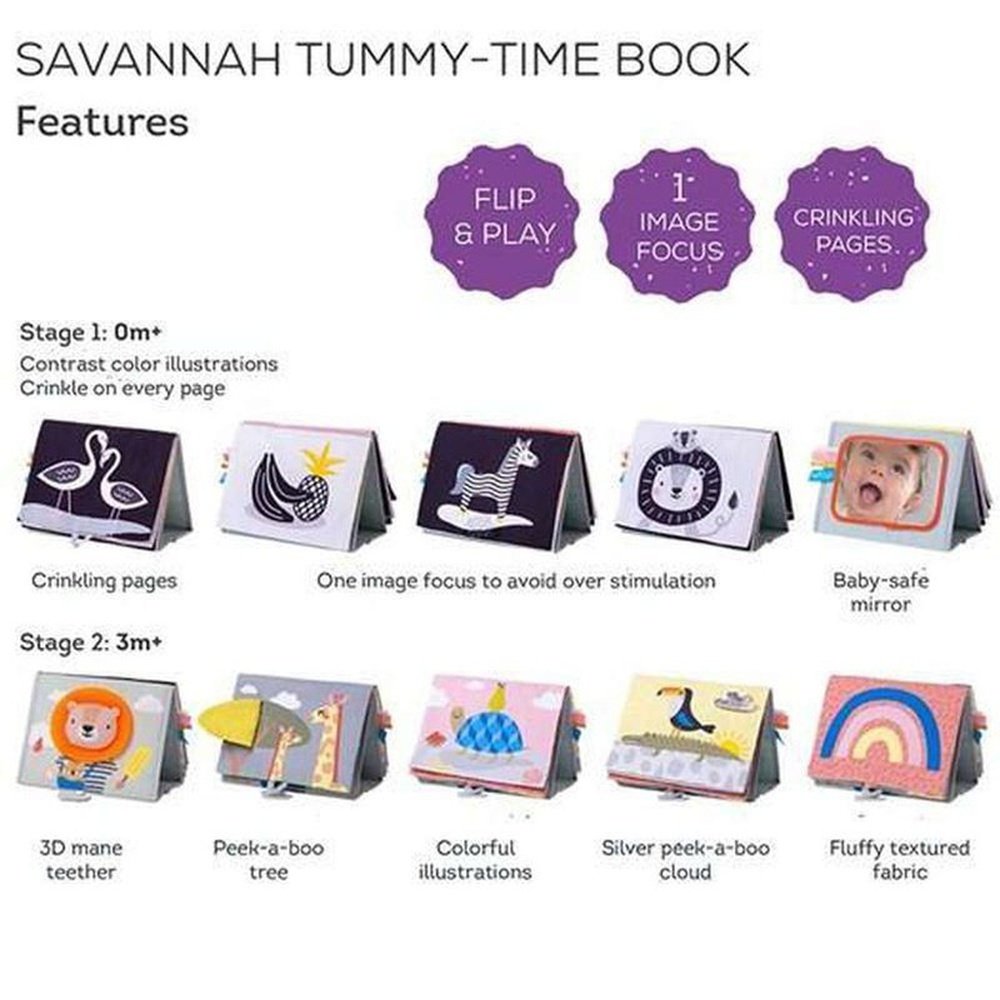 Tummy Time Book - Savannah 2
