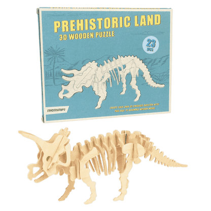 Wooden 3D Dinosaur Slot Model 3