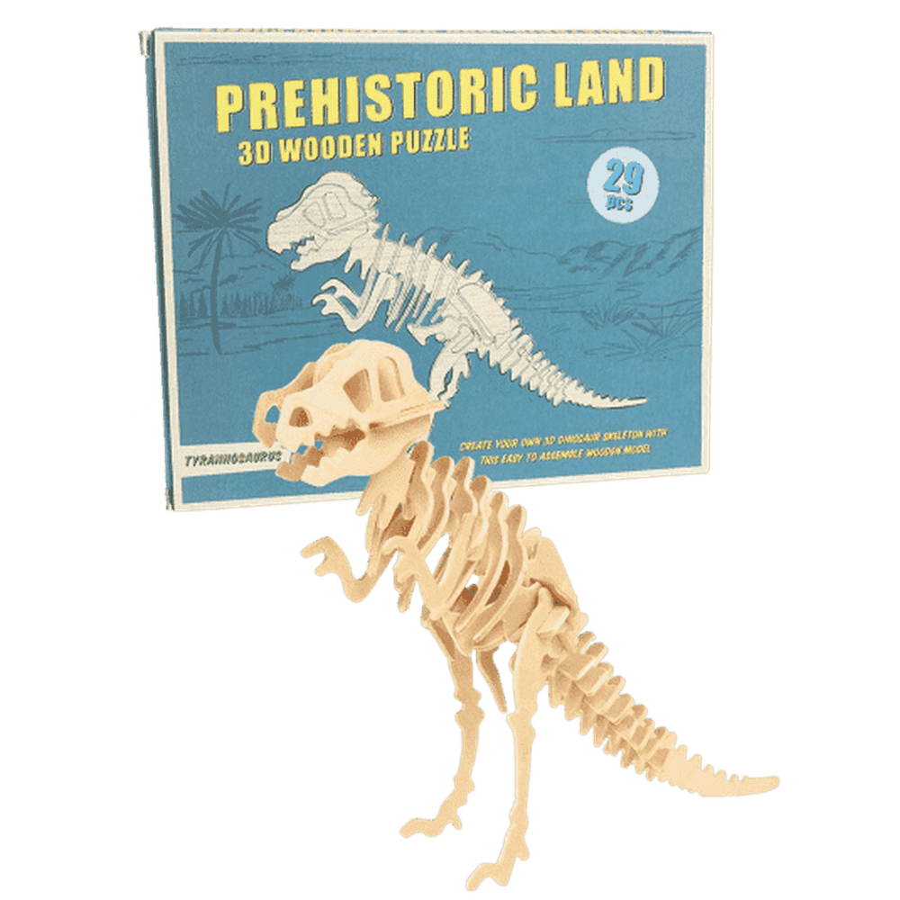 Wooden 3D Dinosaur Slot Model 1