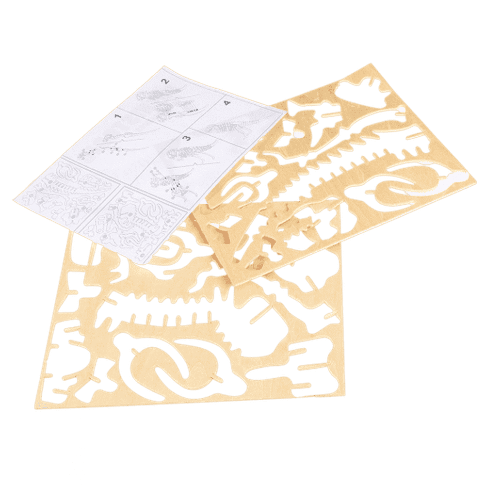 Wooden 3D Dinosaur Slot Model 2